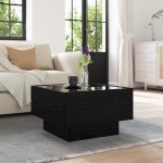 vidaXL Masă de cafea Stejar negru 50 x 50 x 30 cm Lemn compozit