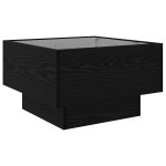 vidaXL Masă de cafea Stejar negru 50 x 50 x 30 cm Lemn compozit