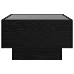 vidaXL Masă de cafea Stejar negru 50 x 50 x 30 cm Lemn compozit