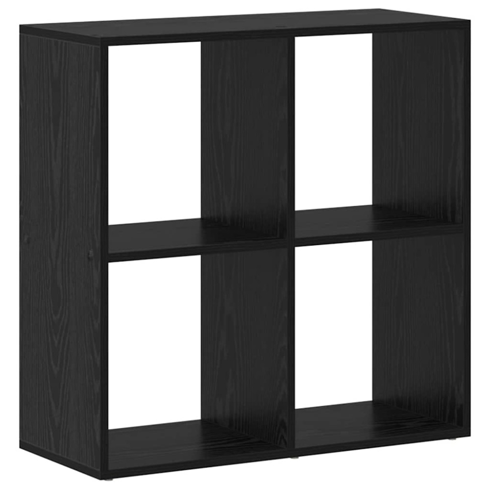 vidaXL Dulap pentru cărți Stejar negru 69.5 x 29 x 69.5 cm