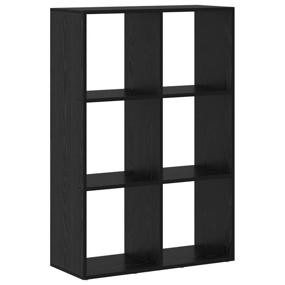 vidaXL Dulap pentru cărți Stejar negru 69.5 x 29 x 103.5 cm