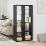 vidaXL Dulap pentru cărți Stejar negru 69.5 x 29 x 137.5 cm vidaXL Dulap pentru cărți Stejar negru 69.5 x 29 x 137.5 cm
