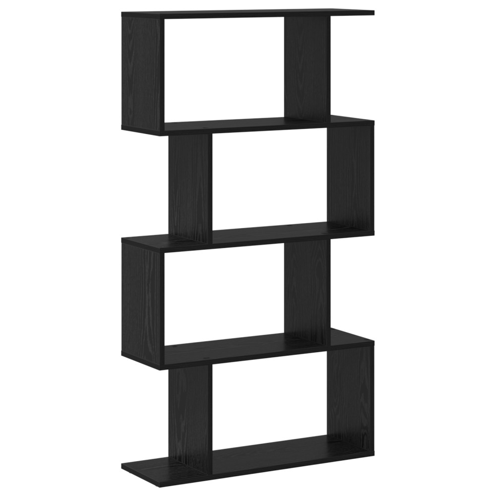 vidaXL Dulap pentru cărți Negru 70 x 24 x 129 cm Lemn compozit