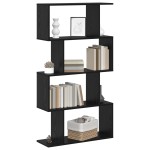 vidaXL Dulap pentru cărți Negru 70 x 24 x 129 cm Lemn compozit vidaXL Dulap pentru cărți Negru 70 x 24 x 129 cm Lemn compozit