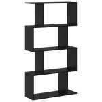 vidaXL Dulap pentru cărți Negru 70 x 24 x 129 cm Lemn compozit vidaXL Dulap pentru cărți Negru 70 x 24 x 129 cm Lemn compozit