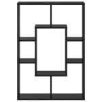 vidaXL Dulap pentru cărți Stejar Negru 63 x 20 x 90 cm Lemn compozit