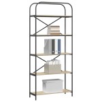 vidaXL Raft pentru cărți Stejar sonoma 80 x 30 x 183 cm Lemn compozit