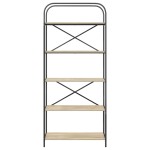 vidaXL Raft pentru cărți Stejar sonoma 80 x 30 x 183 cm Lemn compozit