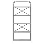 vidaXL Raft pentru cărți sonoma gri 80 x 30 x 183 cm Lemn compozit