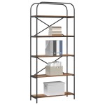 vidaXL Raft pentru cărți Lemn vechi 80 x 30 x 183 cm Lemn compozit