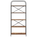 vidaXL Raft pentru cărți Lemn vechi 80 x 30 x 183 cm Lemn compozit