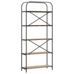 vidaXL Raft pentru cărți stejar artizanal 80 x 30 x 183 cm