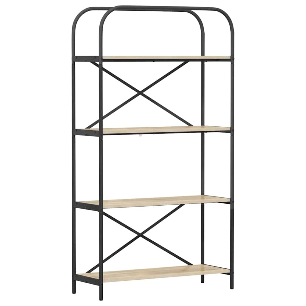 vidaXL Raft pentru cărți Stejar sonoma 80 x 30 x 146 cm Lemn compozit