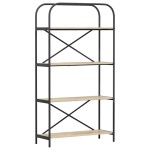 vidaXL Raft pentru cărți Stejar sonoma 80 x 30 x 146 cm Lemn compozit