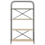 vidaXL Raft pentru cărți Stejar sonoma 80 x 30 x 146 cm Lemn compozit