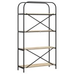 vidaXL Raft pentru cărți Stejar sonoma 80 x 30 x 146 cm Lemn compozit