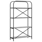 vidaXL Raft pentru cărți sonoma gri 80 x 30 x 146 cm Lemn compozit