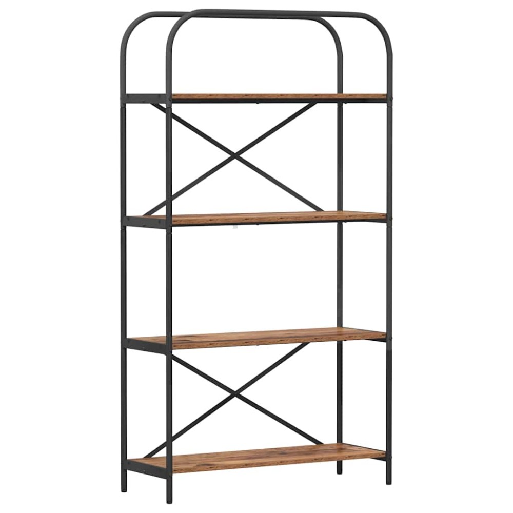 vidaXL Raft pentru cărți Lemn vechi 80 x 30 x 146 cm Lemn compozit