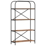 vidaXL Raft pentru cărți Lemn vechi 80 x 30 x 146 cm Lemn compozit