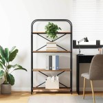 vidaXL Raft pentru cărți Lemn vechi 80 x 30 x 146 cm Lemn compozit