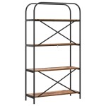 vidaXL Raft pentru cărți Lemn vechi 80 x 30 x 146 cm Lemn compozit