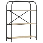 vidaXL Raft pentru cărți Stejar sonoma 80 x 30 x 109 cm Lemn compozit