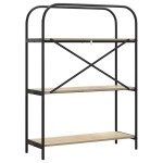 vidaXL Raft pentru cărți Stejar sonoma 80 x 30 x 109 cm Lemn compozit