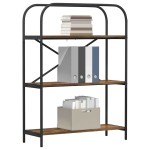 vidaXL Raft pentru cărți Stejar afumat 80 x 30 x 109 cm Lemn compozit