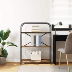 vidaXL Raft pentru cărți Stejar afumat 80 x 30 x 109 cm Lemn compozit