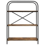 vidaXL Raft pentru cărți Stejar afumat 80 x 30 x 109 cm Lemn compozit