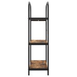 vidaXL Raft pentru cărți Stejar afumat 80 x 30 x 109 cm Lemn compozit