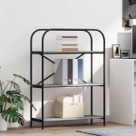 vidaXL Raft pentru cărți sonoma gri 80 x 30 x 109 cm Lemn compozit