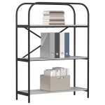 vidaXL Raft pentru cărți sonoma gri 80 x 30 x 109 cm Lemn compozit