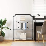 vidaXL Raft pentru cărți sonoma gri 80 x 30 x 109 cm Lemn compozit