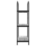 vidaXL Raft pentru cărți sonoma gri 80 x 30 x 109 cm Lemn compozit