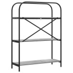 vidaXL Raft pentru cărți sonoma gri 80 x 30 x 109 cm Lemn compozit