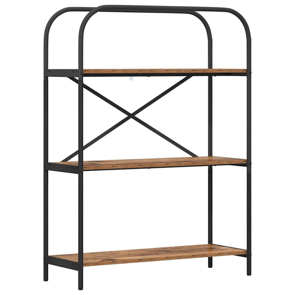 vidaXL Raft pentru cărți Lemn vechi 80 x 30 x 109 cm Lemn compozit