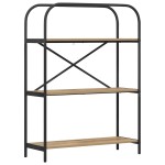 vidaXL Raft pentru cărți stejar artizanal 80 x 30 x 109 cm