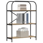 vidaXL Raft pentru cărți stejar artizanal 80 x 30 x 109 cm