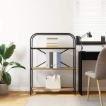 vidaXL Raft pentru cărți stejar artizanal 80 x 30 x 109 cm