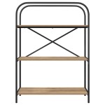 vidaXL Raft pentru cărți stejar artizanal 80 x 30 x 109 cm