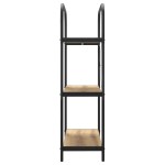 vidaXL Raft pentru cărți stejar artizanal 80 x 30 x 109 cm