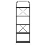 vidaXL Raft pentru cărți Stejar negru 60 x 30 x 183 cm Lemn compozit