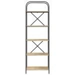 vidaXL Raft pentru cărți Stejar sonoma 60 x 30 x 183 cm Lemn compozit