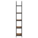 vidaXL Raft pentru cărți Stejar afumat 60 x 30 x 183 cm Lemn compozit