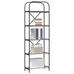 vidaXL Raft pentru cărți sonoma gri 60 x 30 x 183 cm Lemn compozit