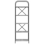 vidaXL Raft pentru cărți sonoma gri 60 x 30 x 183 cm Lemn compozit