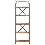 vidaXL Raft pentru cărți Lemn vechi 60 x 30 x 183 cm Lemn compozit