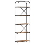 vidaXL Raft pentru cărți Lemn vechi 60 x 30 x 183 cm Lemn compozit