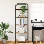 vidaXL Raft pentru cărți stejar artizanal 60 x 30 x 183 cm